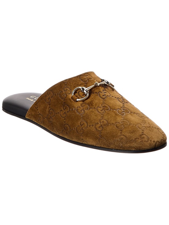 Gucci Shoes - GUCCI Horsebit GG Suede Mule EU 37.5 US 7.5